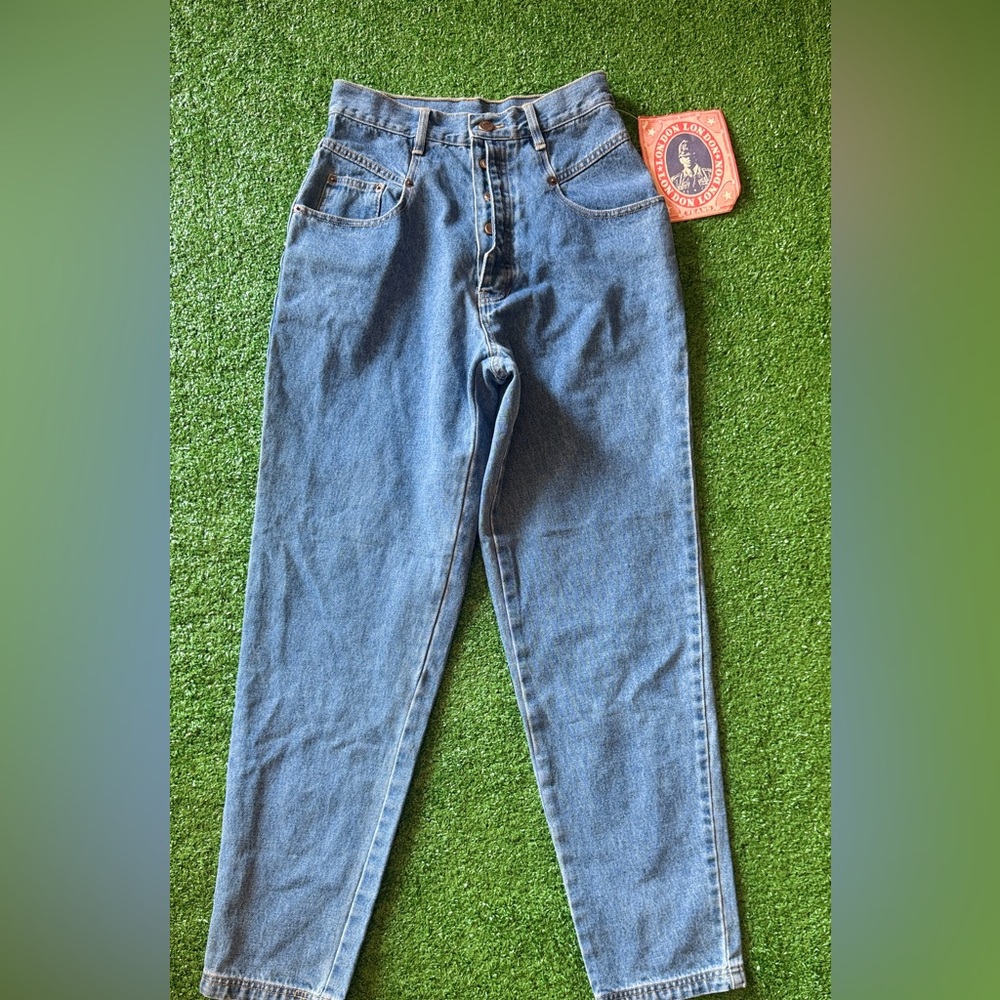 High Rise Blue Denim Jeans